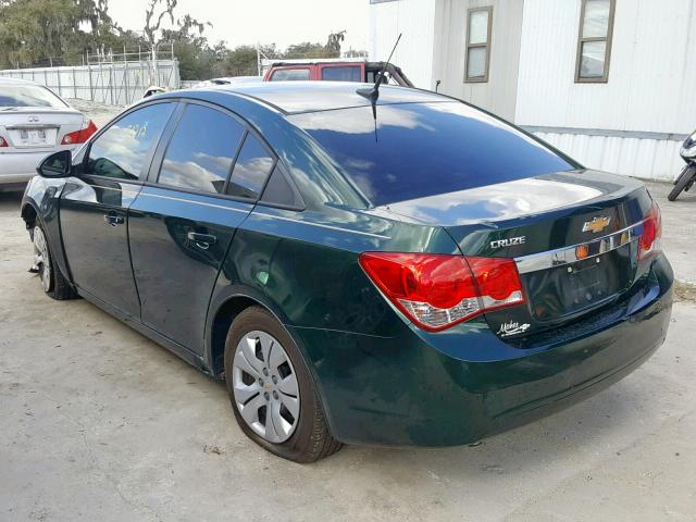 1G1PA5SH7E7319303 - 2014 CHEVROLET CRUZE LS GREEN photo 3