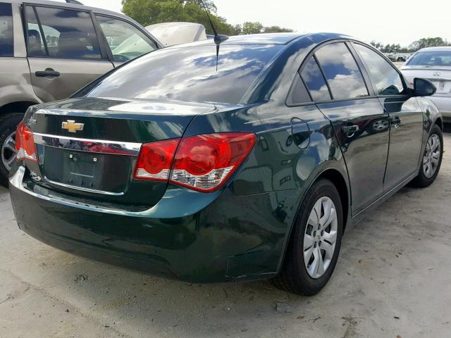 1G1PA5SH7E7319303 - 2014 CHEVROLET CRUZE LS GREEN photo 4