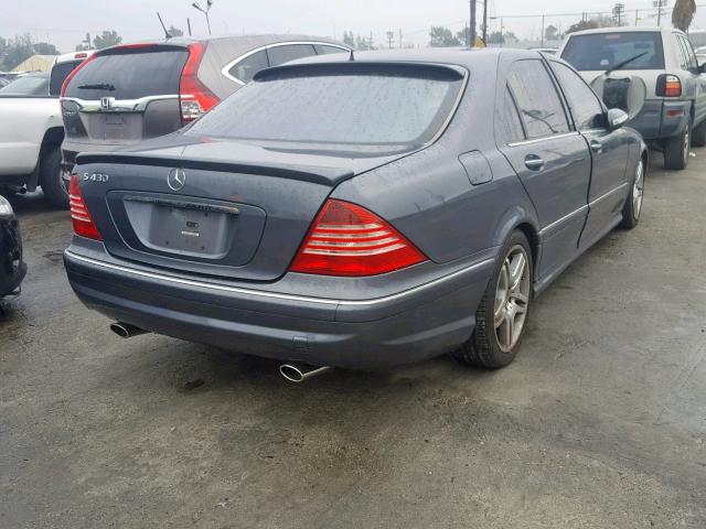 WDBNG70J66A474362 - 2006 MERCEDES-BENZ S 430 GRAY photo 4