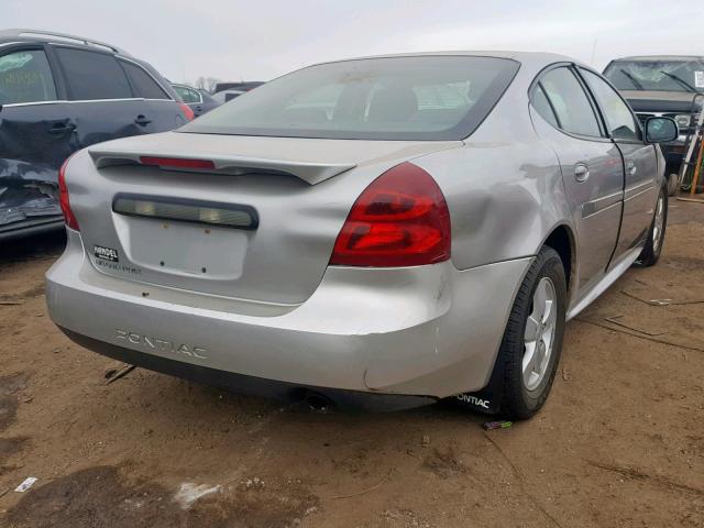 2G2WP552981170374 - 2008 PONTIAC GRAND PRIX SILVER photo 4