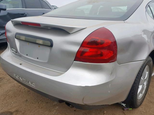 2G2WP552981170374 - 2008 PONTIAC GRAND PRIX SILVER photo 9