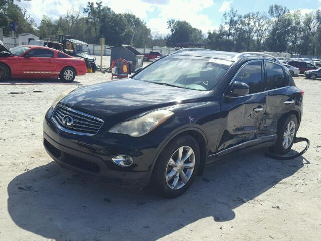 JNKAJ09E38M304278 - 2008 INFINITI EX35 BASE BLACK photo 2