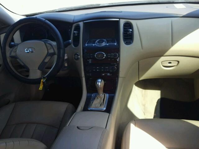 JNKAJ09E38M304278 - 2008 INFINITI EX35 BASE BLACK photo 9