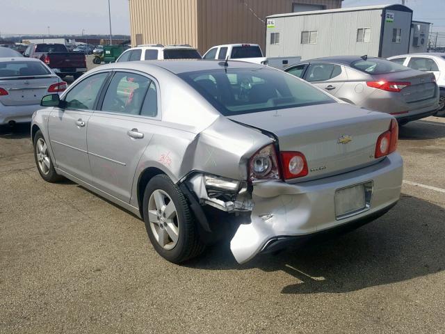 1G1ZG57B28F157876 - 2008 CHEVROLET MALIBU LS SILVER photo 3
