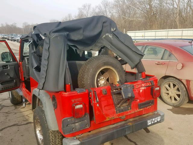 1J4FA44S56P726490 - 2006 JEEP WRANGLER / RED photo 9