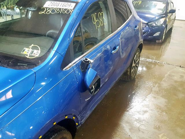 KL4CJFSB6HB035356 - 2017 BUICK ENCORE PRE BLUE photo 9