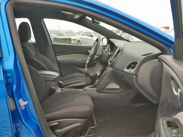 1C3CDFBB9FD200996 - 2015 DODGE DART SXT BLUE photo 5