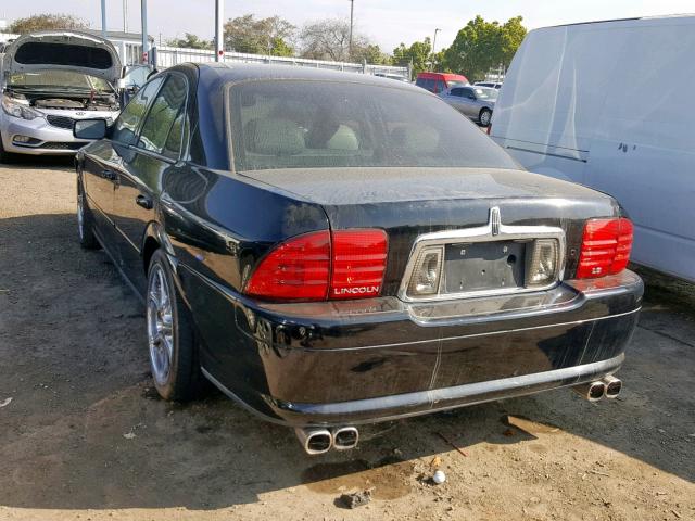 1LNHM87A9YY775054 - 2000 LINCOLN LS BLACK photo 3