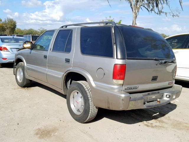 1GKCS13W8Y2322211 - 2000 GMC JIMMY GRAY photo 3