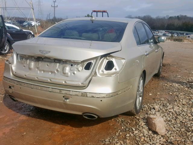 KMHGC46F19U037908 - 2009 HYUNDAI GENESIS 4. TAN photo 4