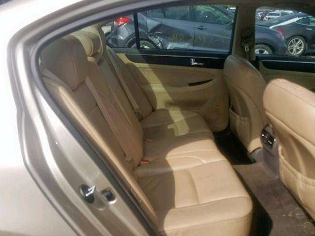 KMHGC46F19U037908 - 2009 HYUNDAI GENESIS 4. TAN photo 6