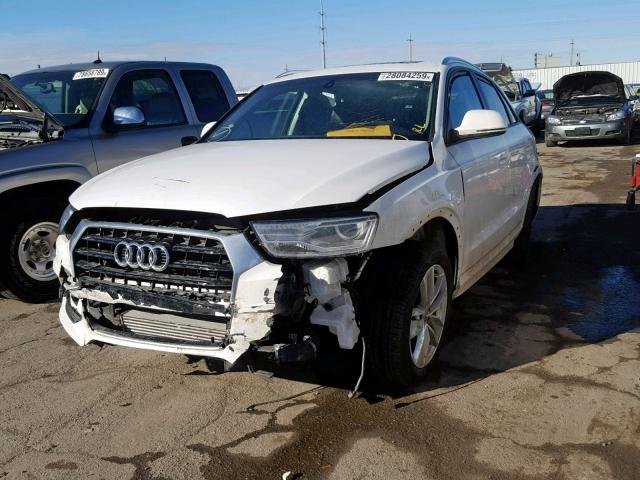 WA1BCCFS3HR014163 - 2017 AUDI Q3 PREMIUM WHITE photo 2