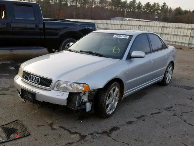 WAUDD68D5YA129712 - 2000 AUDI S4 2.7 QUA SILVER photo 2