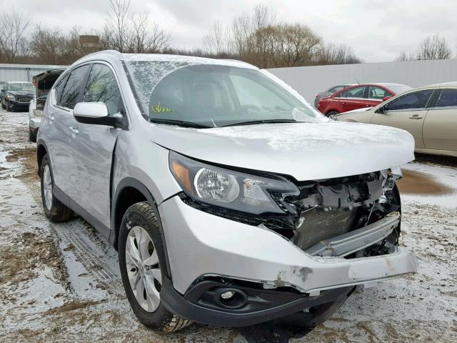 2HKRM4H78EH709435 - 2014 HONDA CR-V EXL SILVER photo 1