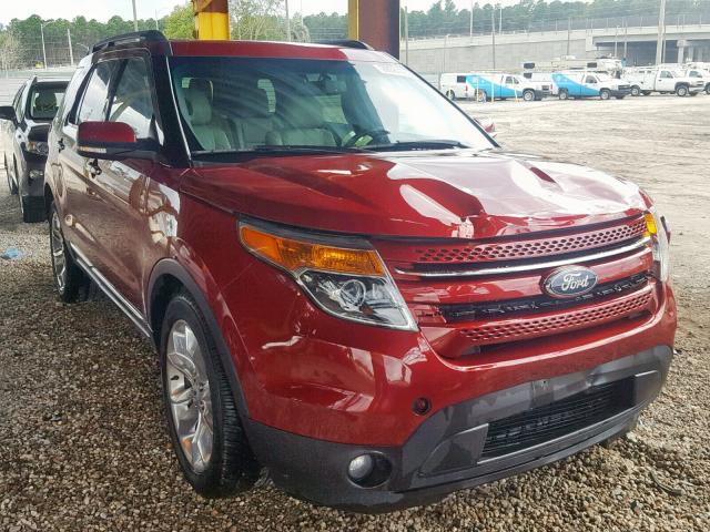 1FM5K7F88DGB32163 - 2013 FORD EXPLORER L RED photo 1