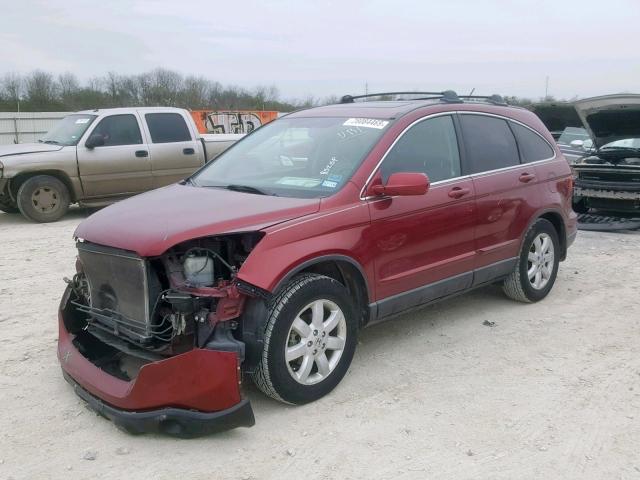 5J6RE38739L026058 - 2009 HONDA CR-V EXL MAROON photo 2