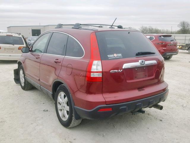 5J6RE38739L026058 - 2009 HONDA CR-V EXL MAROON photo 3