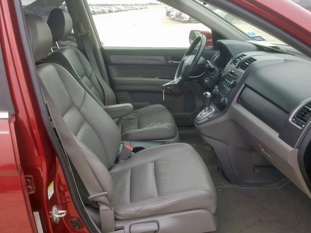 5J6RE38739L026058 - 2009 HONDA CR-V EXL MAROON photo 5