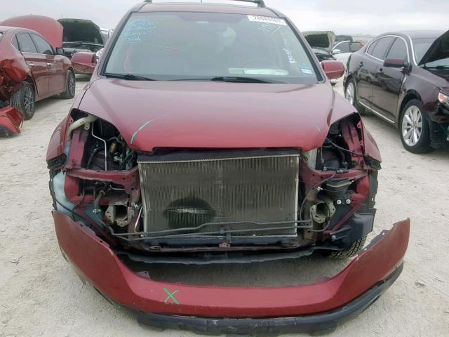 5J6RE38739L026058 - 2009 HONDA CR-V EXL MAROON photo 9