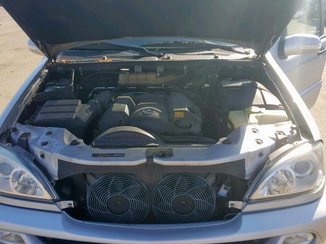 4JGAB57E24A489431 - 2004 MERCEDES-BENZ ML 350 SILVER photo 7