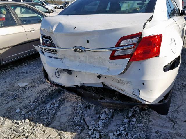 1FAHP2MT5GG150577 - 2016 FORD TAURUS POL WHITE photo 9