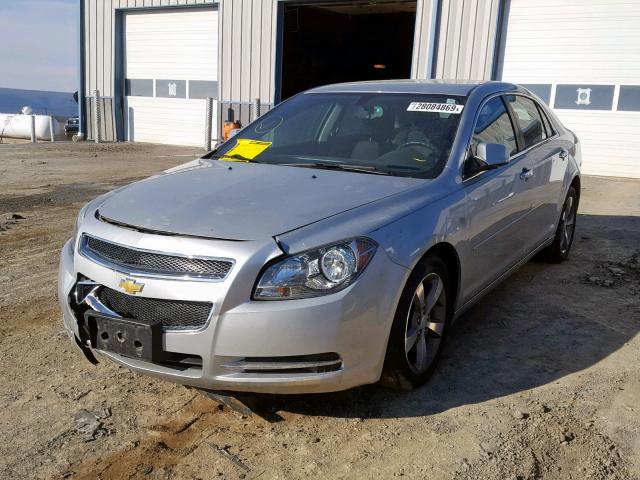 1G1ZC5EU9CF397872 - 2012 CHEVROLET MALIBU 1LT SILVER photo 2