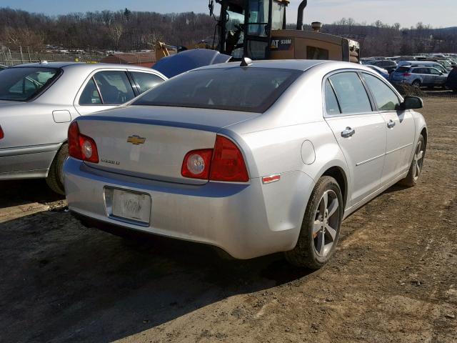 1G1ZC5EU9CF397872 - 2012 CHEVROLET MALIBU 1LT SILVER photo 4