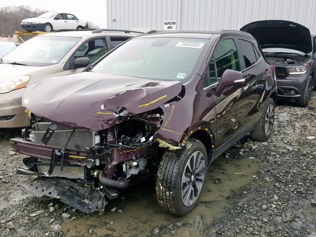 KL4CJFSB1JB586638 - 2018 BUICK ENCORE PRE PURPLE photo 2