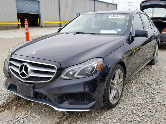 WDDHF5KB6EA884756 - 2014 MERCEDES-BENZ E 350 BLACK photo 2