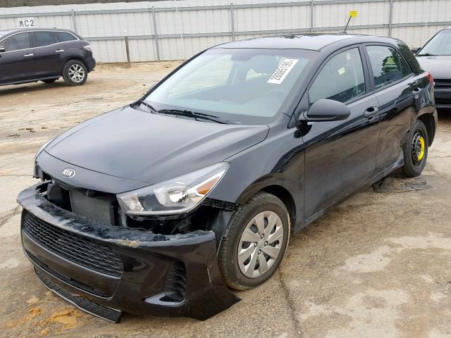 3KPA25AB9JE092357 - 2018 KIA RIO LX BLACK photo 2