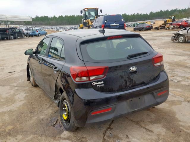 3KPA25AB9JE092357 - 2018 KIA RIO LX BLACK photo 3