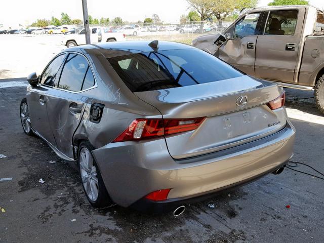 JTHBF1D29E5014979 - 2014 LEXUS IS 250 GRAY photo 3