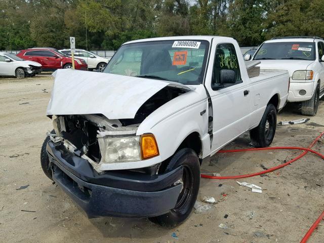 1FTYR10DX5PA00703 - 2005 FORD RANGER WHITE photo 2