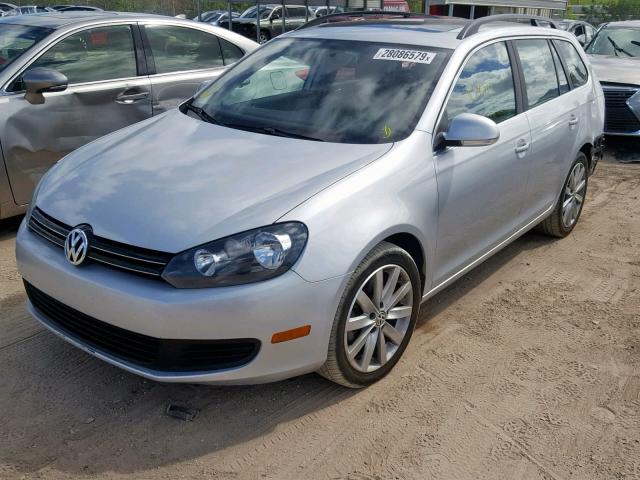 3VWPL7AJ7CM693301 - 2012 VOLKSWAGEN JETTA TDI SILVER photo 2