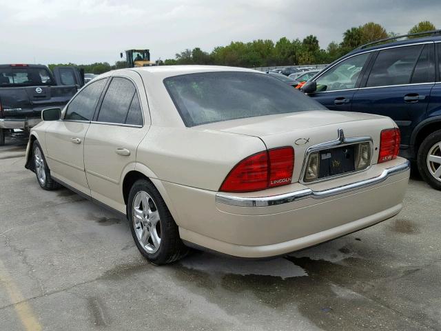 1LNHM87A32Y617672 - 2002 LINCOLN LS CREAM photo 3