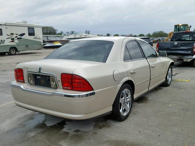 1LNHM87A32Y617672 - 2002 LINCOLN LS CREAM photo 4