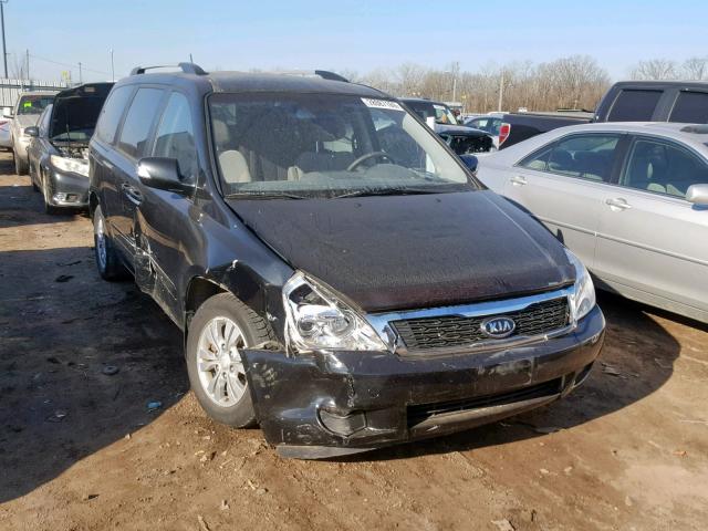 KNDMG4C76C6469723 - 2012 KIA SEDONA LX BLACK photo 1