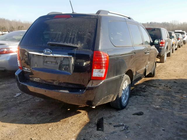 KNDMG4C76C6469723 - 2012 KIA SEDONA LX BLACK photo 4