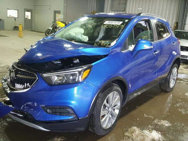 KL4CJESB6JB594504 - 2018 BUICK ENCORE PRE BLUE photo 2