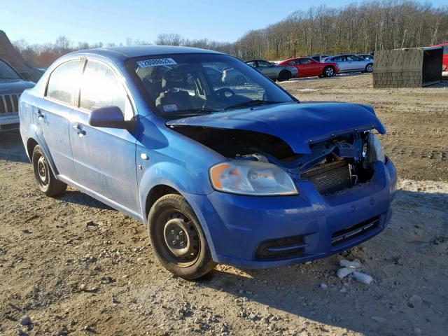 KL1TD56608B267544 - 2008 CHEVROLET AVEO BASE Көк фото 1