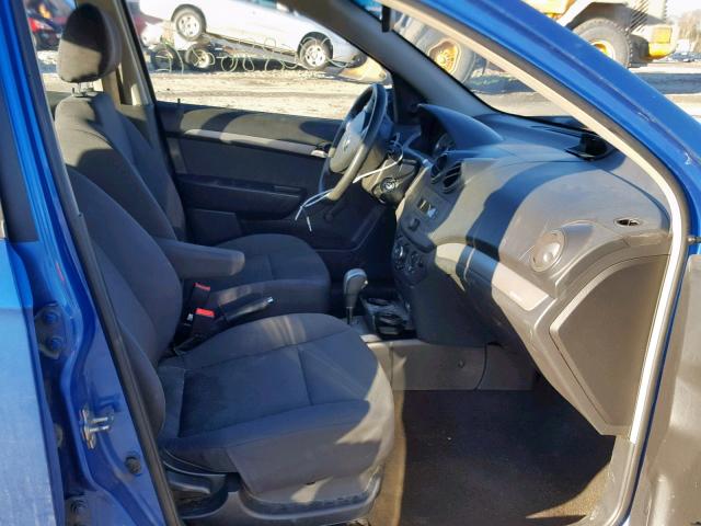 KL1TD56608B267544 - 2008 CHEVROLET AVEO BASE Көк фото 5