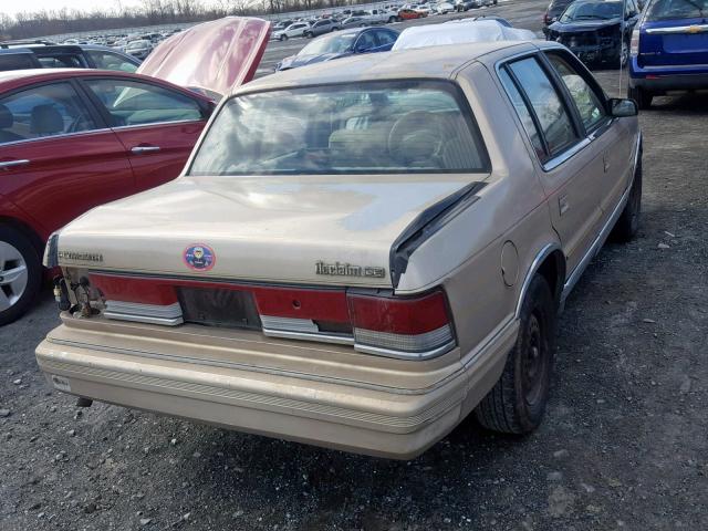 1P3XA56K3MF703872 - 1991 PLYMOUTH ACCLAIM LE TAN photo 4