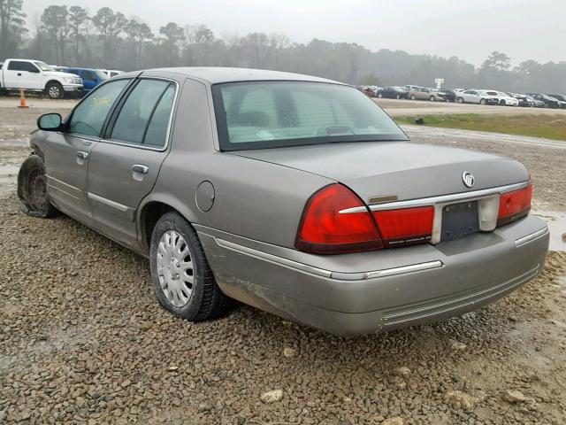 2MEFM74W8YX604445 - 2000 MERCURY GRAND MARQ GRAY photo 3