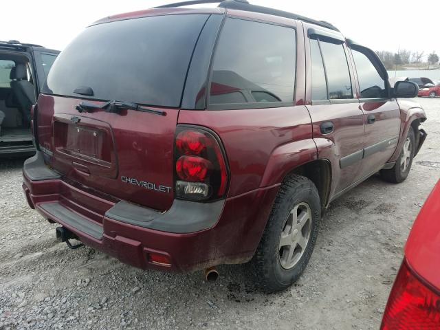 1GNDT13S242254757 - 2004 CHEVROLET TRAILBLAZER LS  photo 4