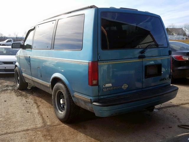 1GKEL19W4SB544586 - 1995 GMC SAFARI XT BLUE photo 3