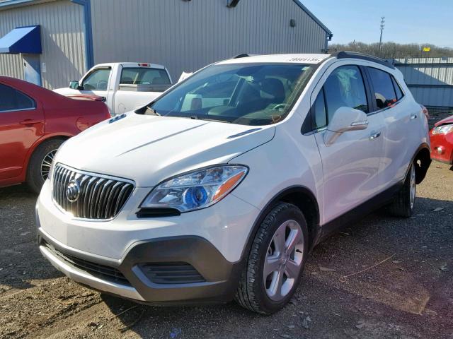 KL4CJASB3GB678023 - 2016 BUICK ENCORE WHITE photo 2