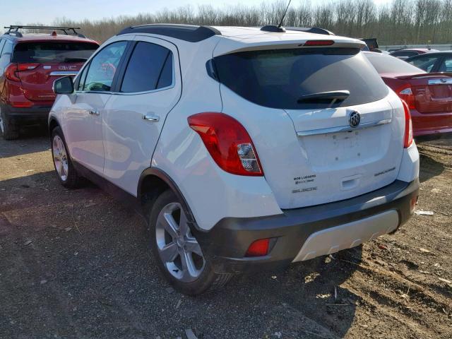 KL4CJASB3GB678023 - 2016 BUICK ENCORE WHITE photo 3