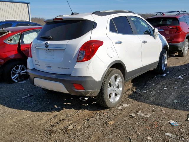 KL4CJASB3GB678023 - 2016 BUICK ENCORE WHITE photo 4