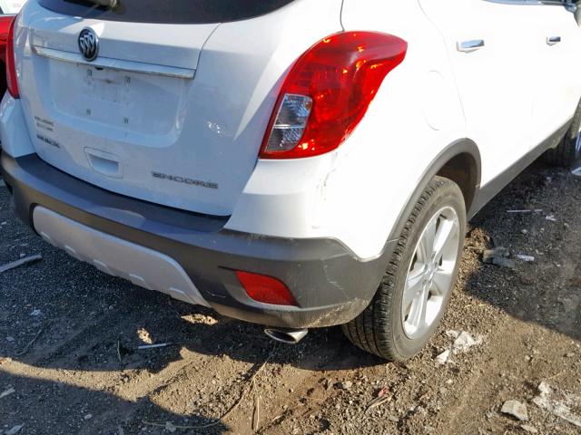 KL4CJASB3GB678023 - 2016 BUICK ENCORE WHITE photo 9