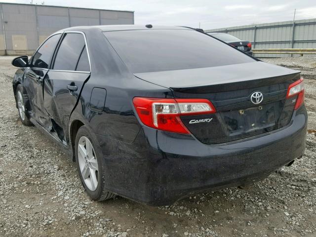 4T1BF1FKXDU245307 - 2013 TOYOTA CAMRY L BLACK photo 3